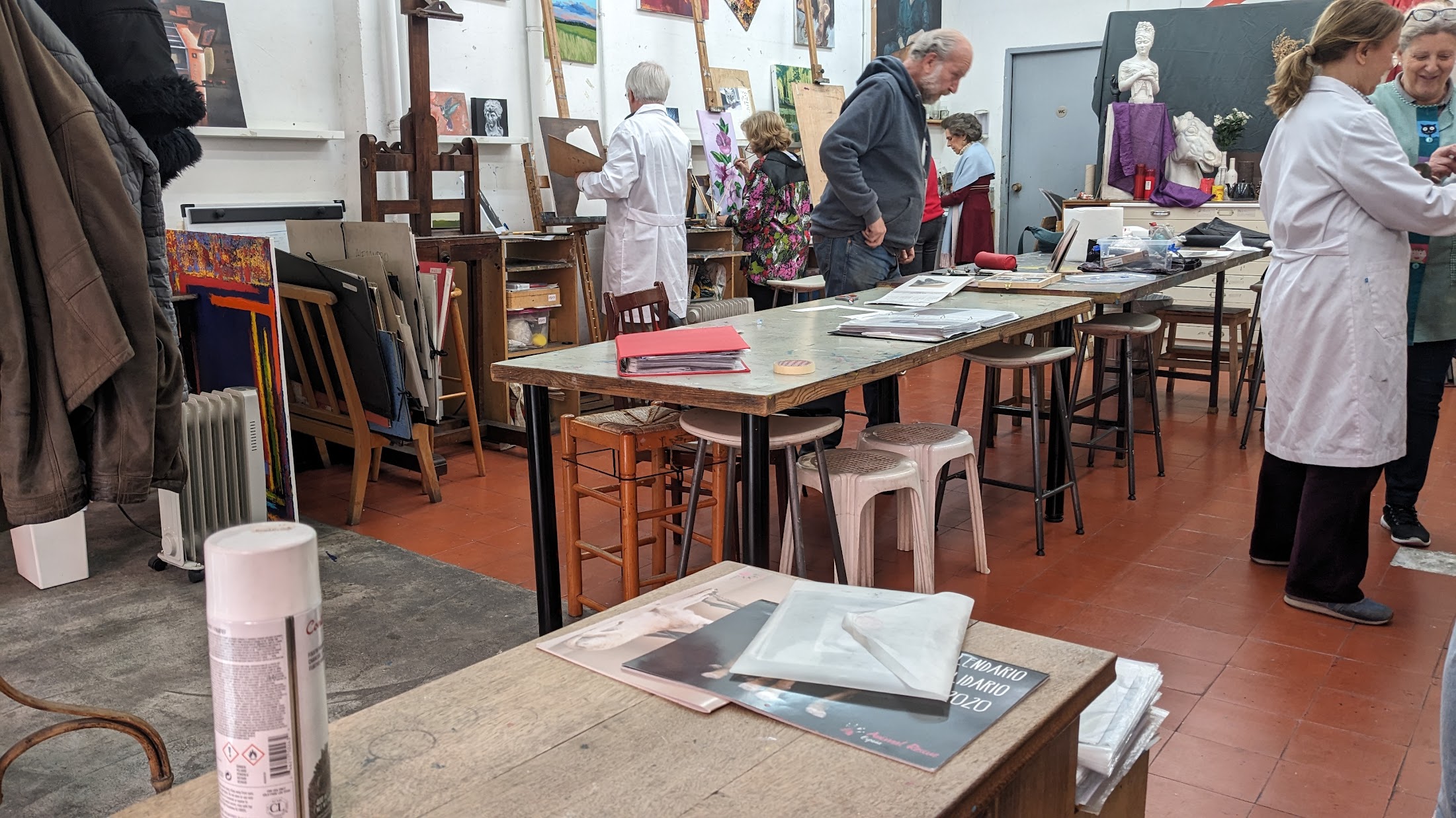 Aula del Taller de La Salamandra durante una clase
